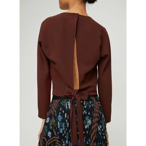 Aritzia Wilfred Laon Blouse Tie-back blouse